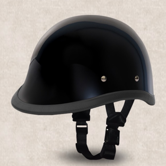 Daytona Other - Daytona Novelty Gloss Black Hawk Low Profile Half Helmet - XL